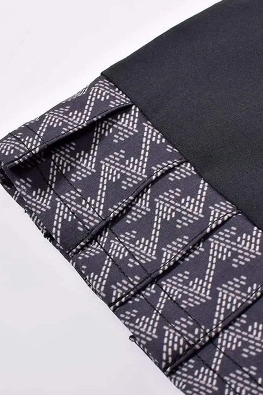 【26SS】【レディース】 GM PRINT NARROW PLEATS SKIRT / GMプリント ナロープリーツ スカート (ブラック)*