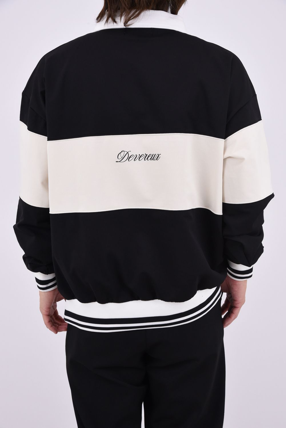 【26AW】 DVG L/S LINE POLO / ロングスリーブ ポロシャツ (ブラック)