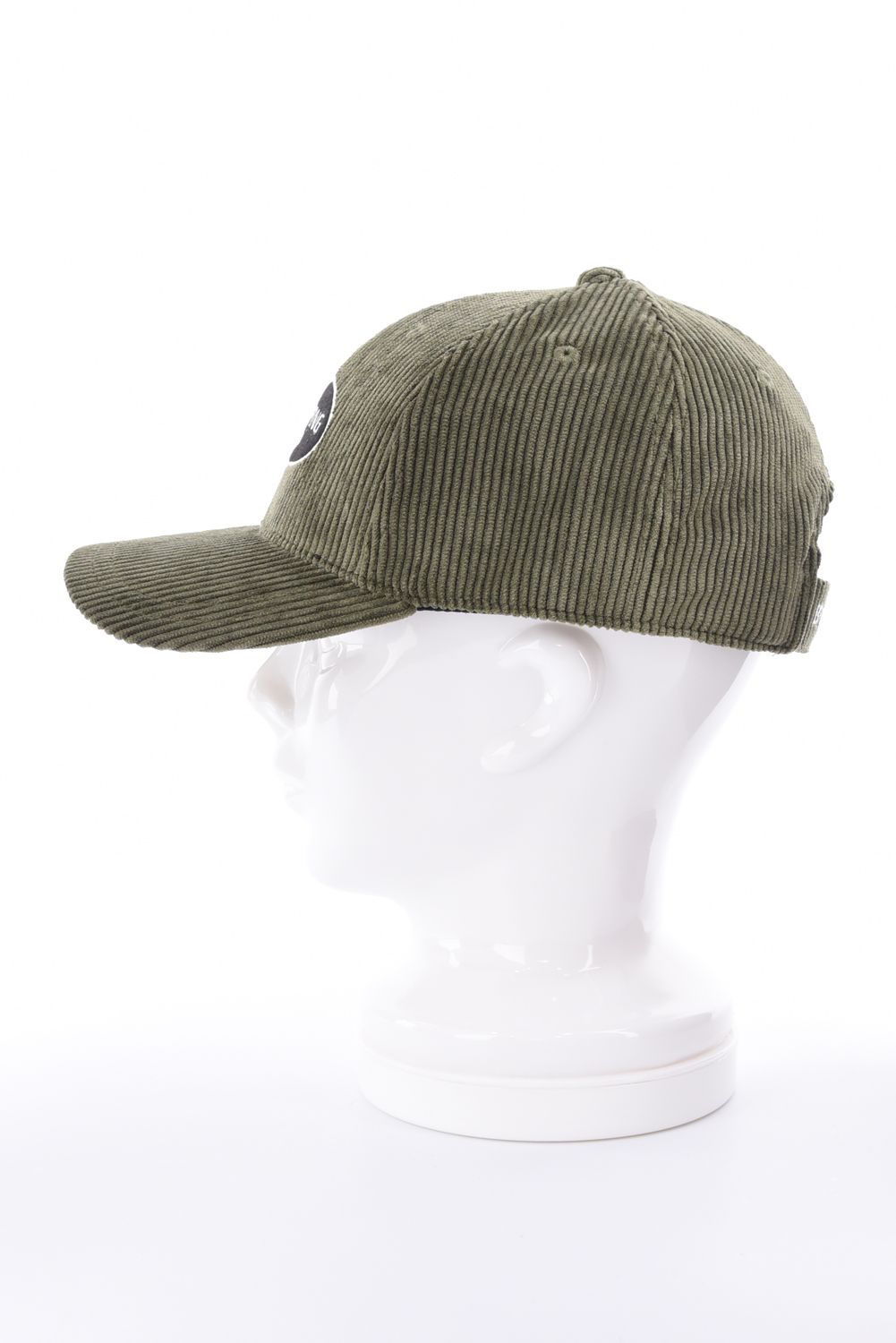 【26AW】 MEN’S CORDUROY OVAL LOGO CAP / コーデュロイ生地 オーバルロゴワッペン キャップ (オリーブ)