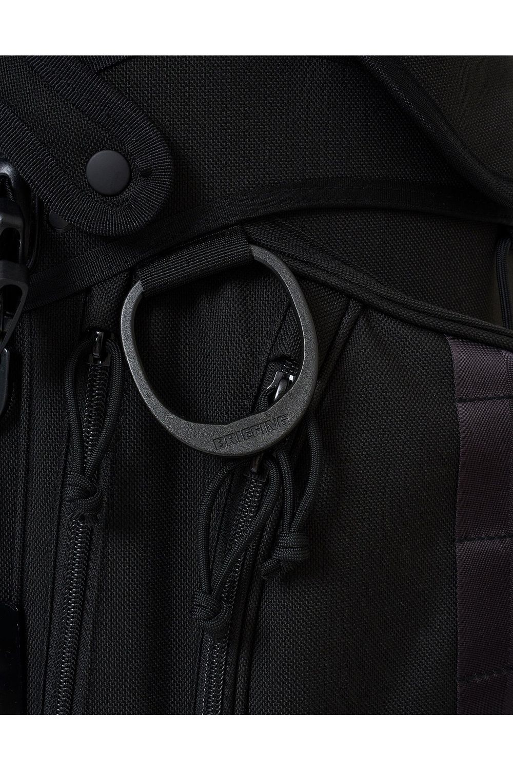 【銀行振込・代金引換不可】【返品・交換不可】 BG12 CADDY / BRIEFINGコラボ ブランドロゴ刺繍 スタンドタイプ キャディバッグ (ブラック)