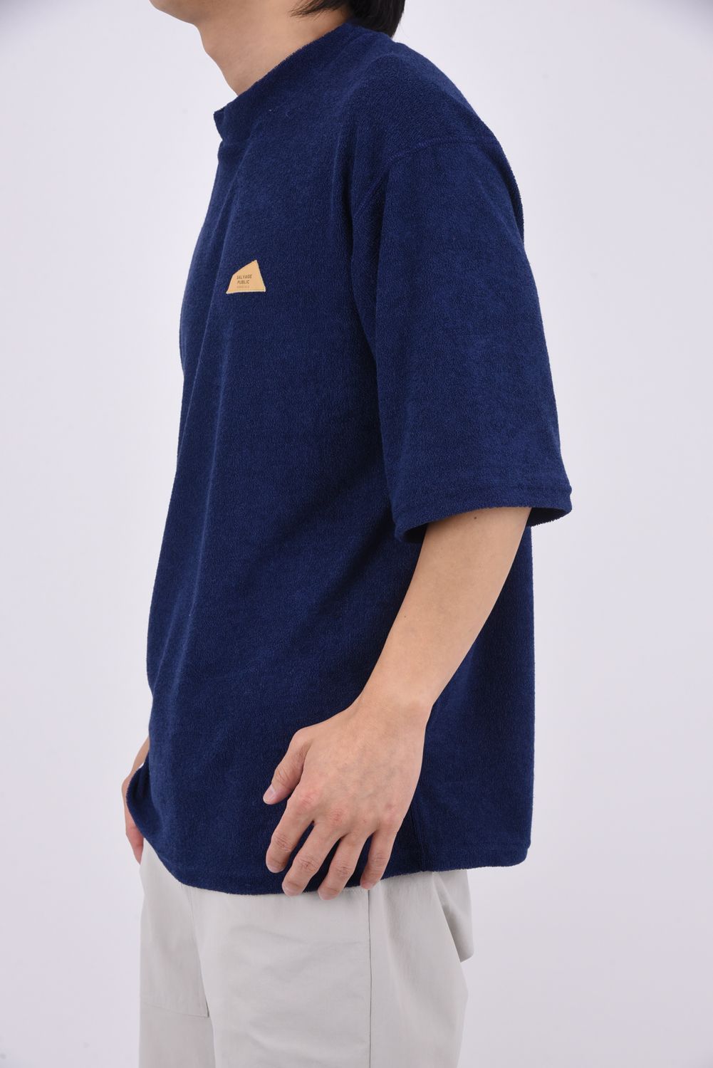 【26SS】 3.6PILE Mockneck SS / 3.6パイル モックネックTシャツ (ネイビー)