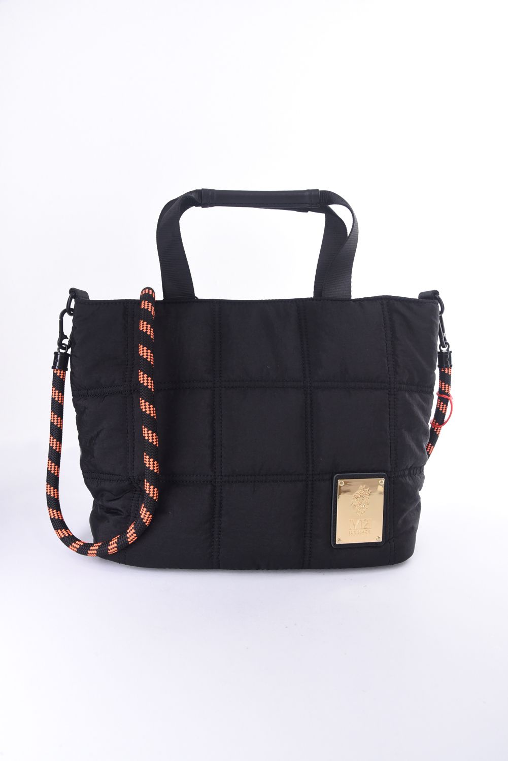 QUILT CART BAG / キルティング ロープショルダー付きカートバッグ (ブラック)