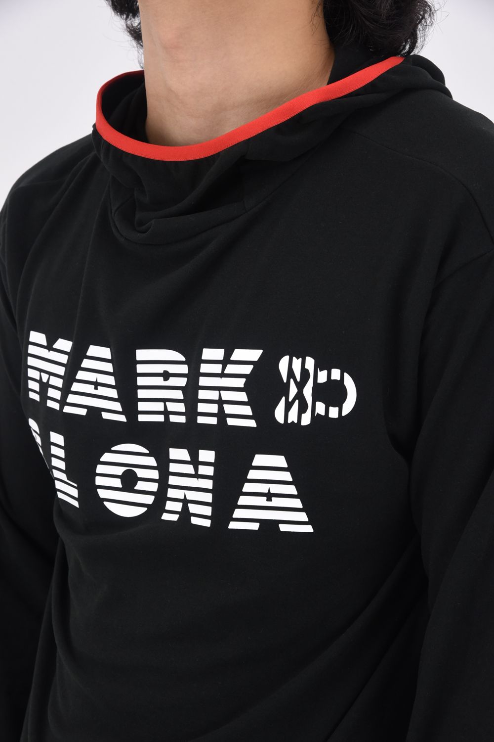 OPTIMUM FLEECE HOODED PULLOVER / ドロップショルダー ベアフリース フーデットパーカー (ブラック)