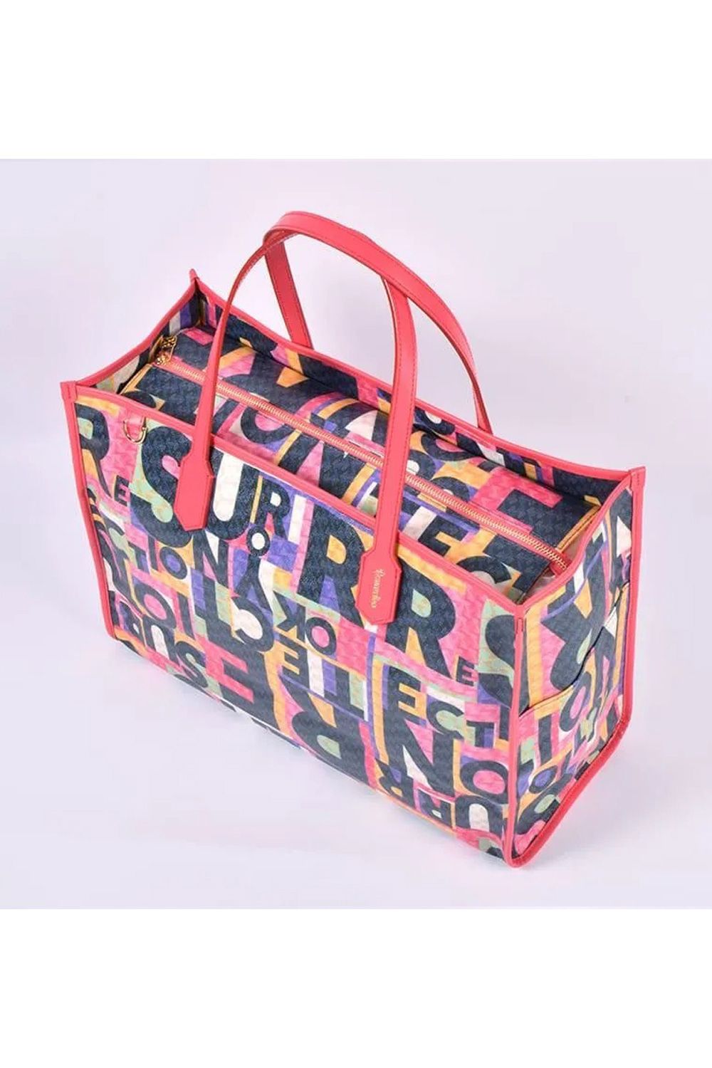 LANIUS SQUARE BIG (ラニウス スクエア ビッグ) / ブランドオリジナルテキスタイル ボストンバッグ （トワイライトジャンクション）*