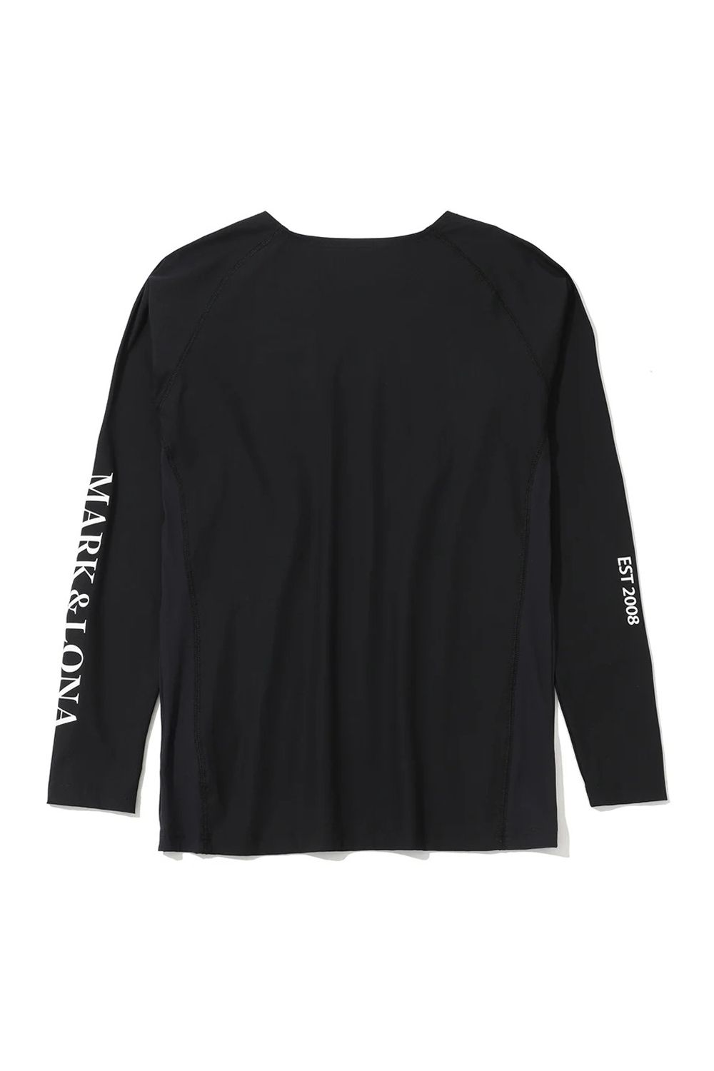 【26SS】 HEC U-NECK UV BASE LAYER / ブランドロゴ ロングスリーブ Uネック サマーインナーTシャツ (ブラック)