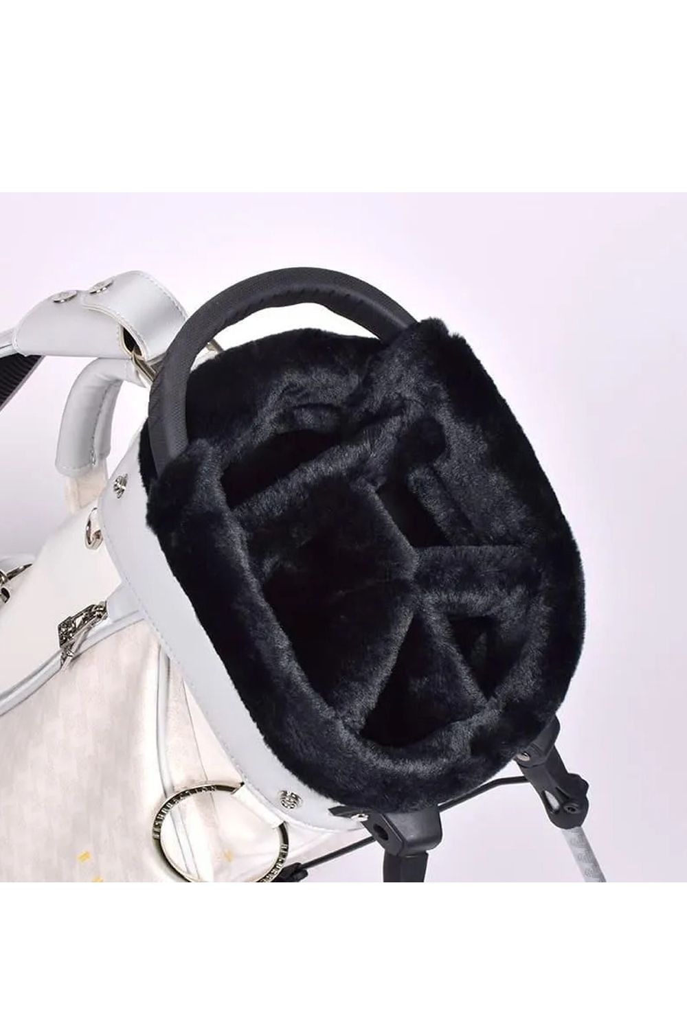 【26SS】【銀行振込・代金引換不可】【返品・交換不可】 PAVO (パーヴォー) / ブランドオリジナルテキスタイル スタンドキャディバッグ (モノホワイト)*