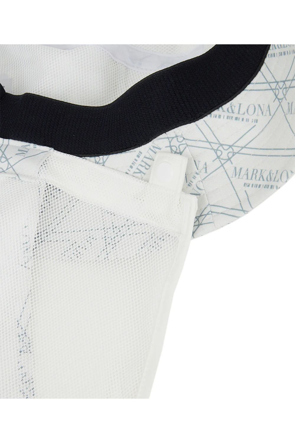 【26SS】【CODE COLLECTION】 TGHT / ジオメトリックパターン サンシールド付き バケットハット (ホワイト)