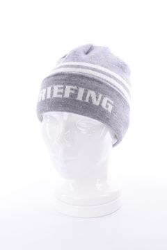 【26AW】 MEN’S WR WOOL KNIT DOUBLE LINE LOGO BEANIE / ブランドロゴ ダブルライン ニットビーニー (グレー)