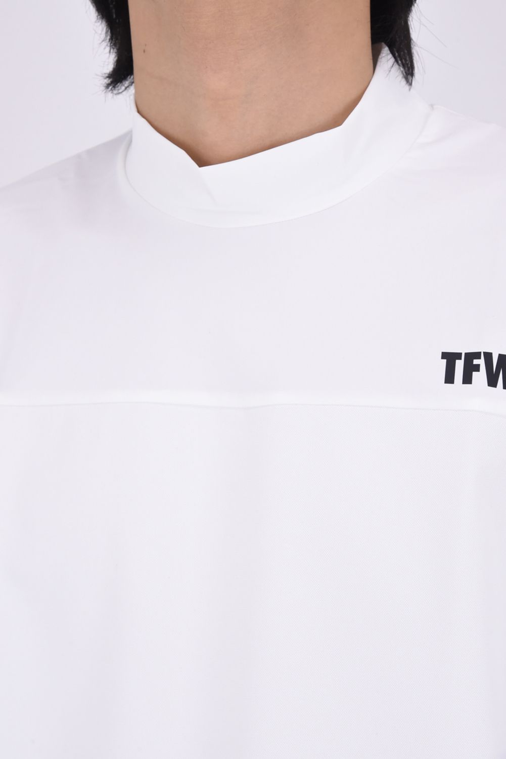 【26SS】 WIDE SHORT SLEEVE MOCKNECK / モックネックTシャツ (ホワイト)