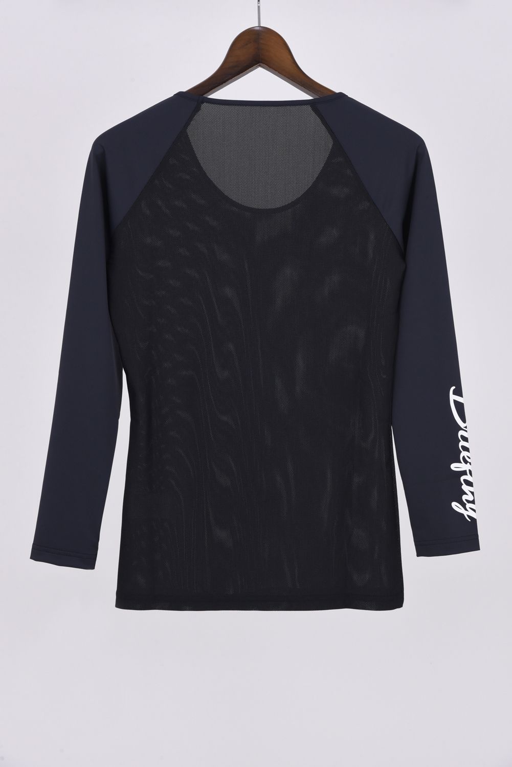 【レディース】 WOMNENS UNDER SHIRT / ブランドロゴ Uネック ストレッチ アンダーシャツ (ブラック)