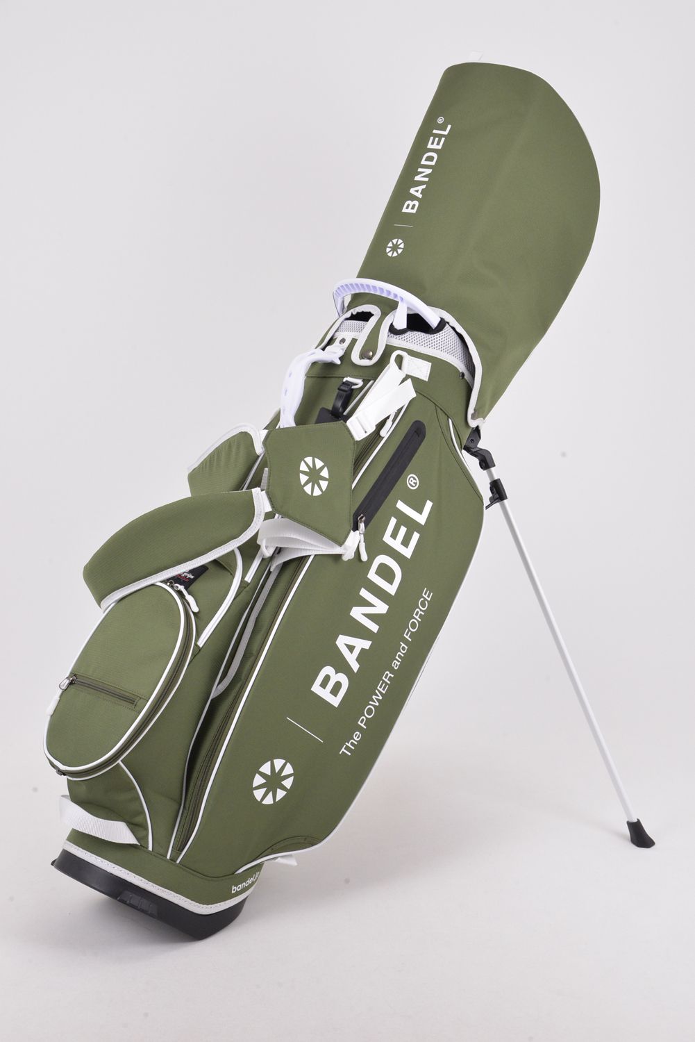 【ポイント10倍】 BANDEL × elitegrips D-Type 9.5inch CADDY BAG / エリートグリップ コラボレーション キャディバッグ (カーキ)