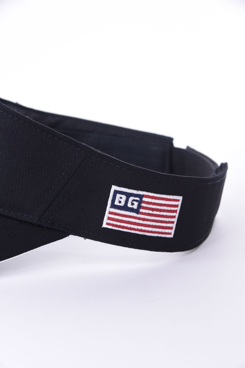 MENS BASIC VISOR / ブランドロゴ刺繍 ベーシック サンバイザー (ブラック)