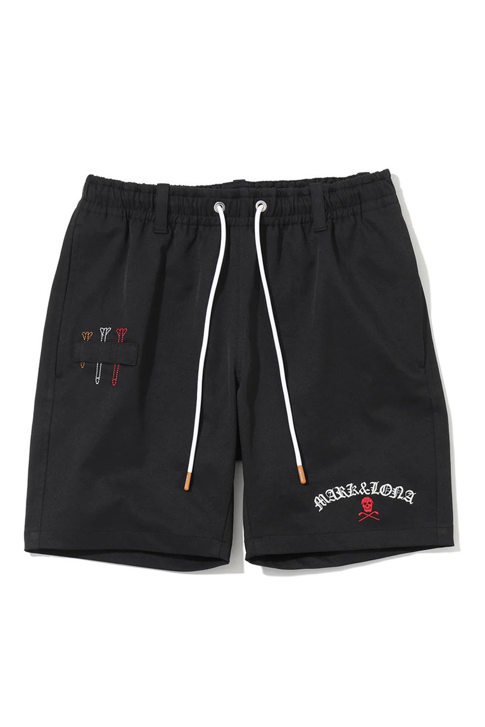 【26SS】 SOVEREIGN UTILITY TWILL SHORTS / ポリエステルツイル ブラックレターフォントロゴ ショートパンツ (ブラック)