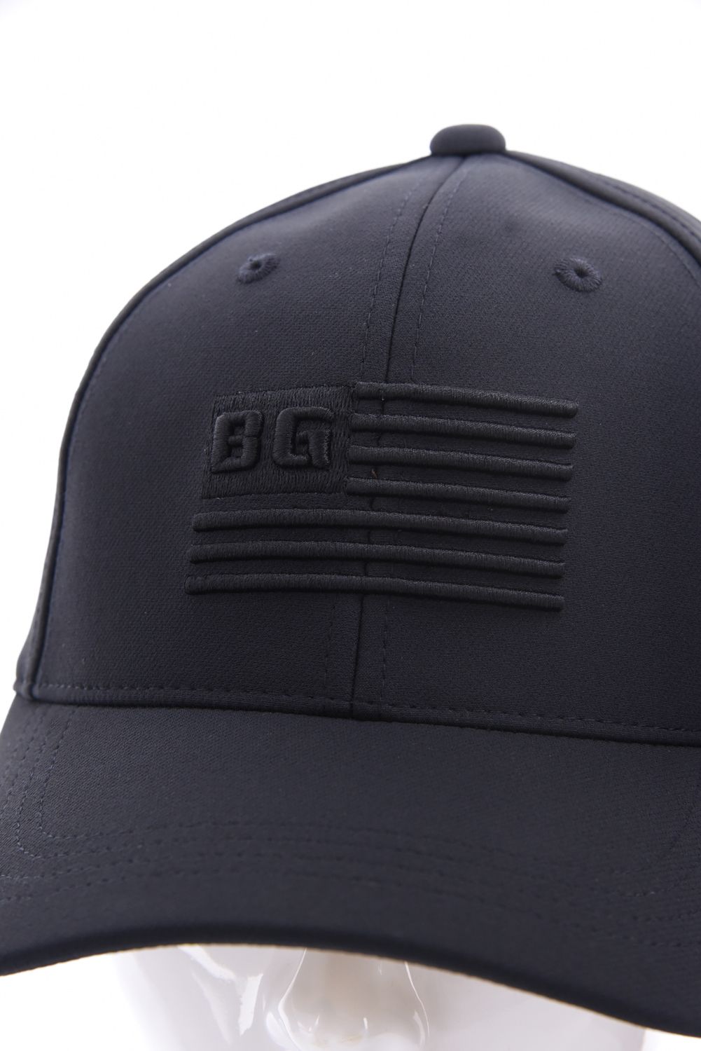 【26AW】 MEN’S BG FLAG CAP / フラッグモチーフ刺繍 キャップ (ブラック)