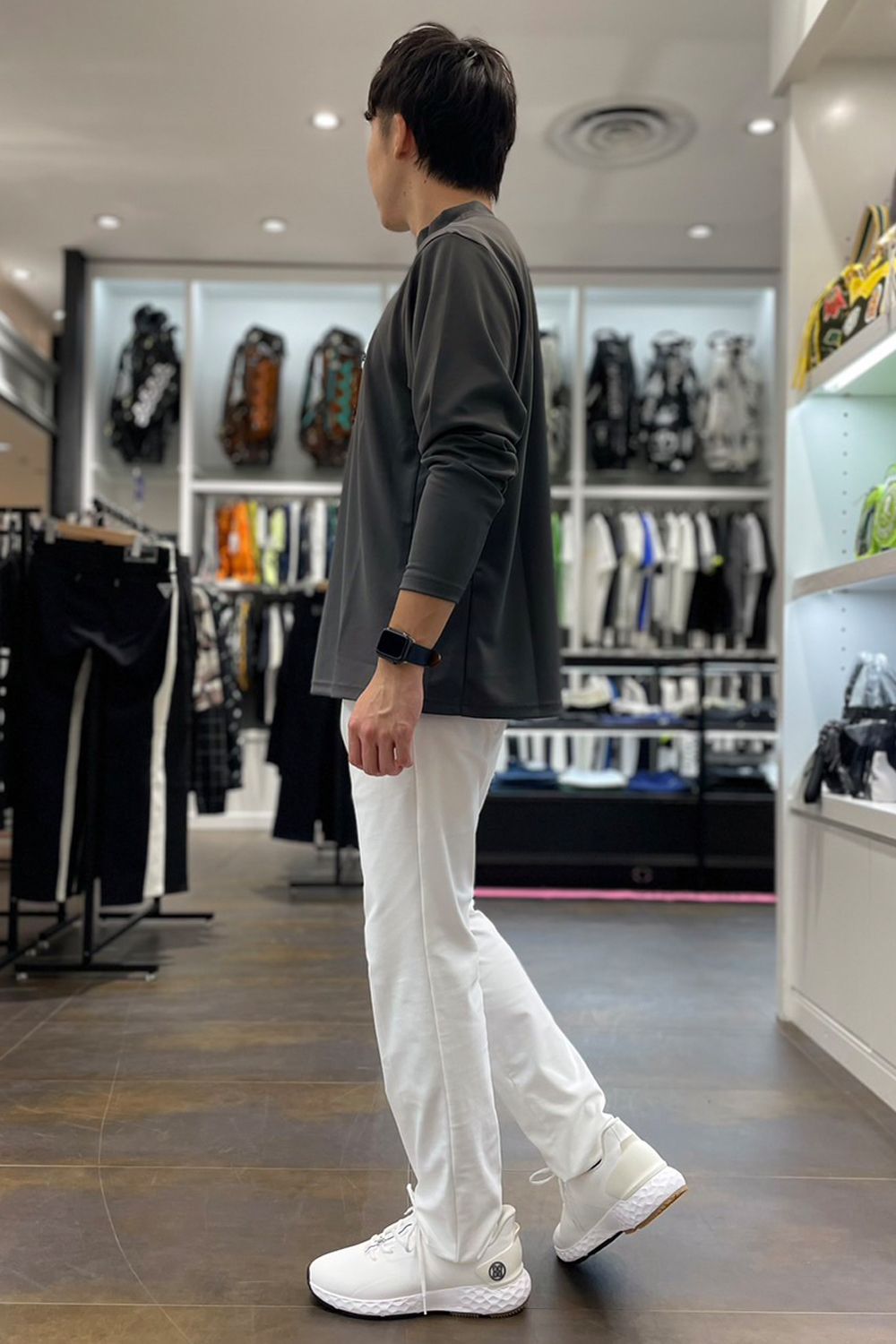 MEN'S LOGO LINE HIGHNECK （リラックスフィット）（メンズロゴ
