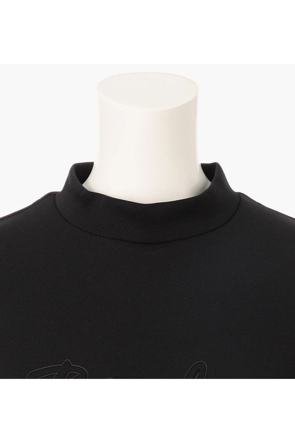 【26SS】【レディース】 WS STITCHED 3D LOGO DRESS / 3Dブランドロゴ ワントーン ハイネックワンピース (ブラック)