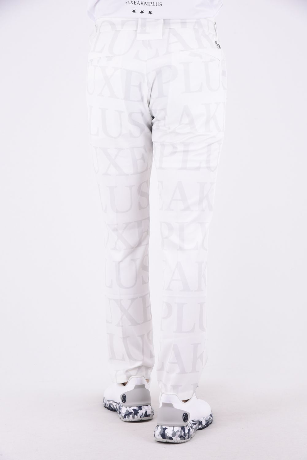 【春夏仕様】SAME LOGO PANTS / 総柄ロゴスラックス (ホワイト)