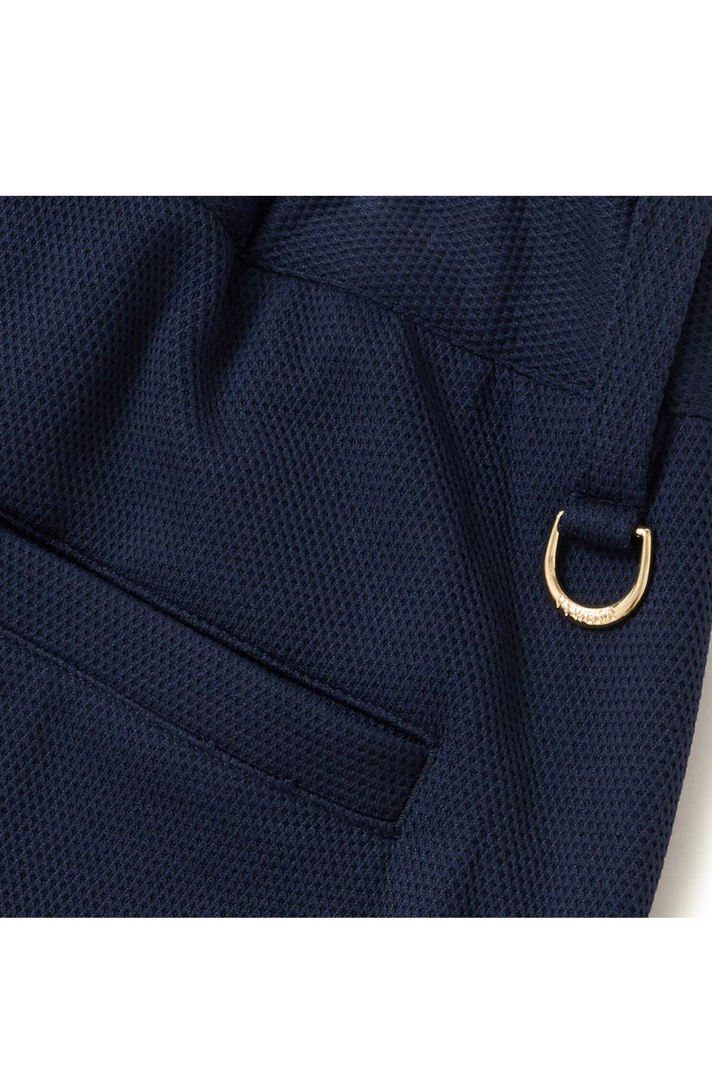 【26AW】 ARC TAG PANTS / シボ素材 テーパードシルエット ロングパンツ (ネイビー)