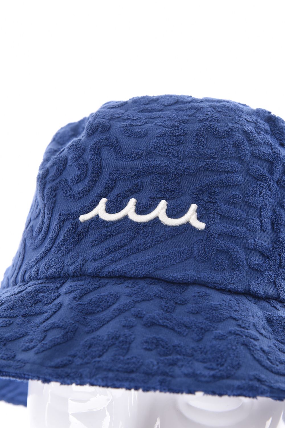 【26SS】 LINE ART PILE BUCKET HAT / パイル生地 ラインアート バケットハット (ネイビー)