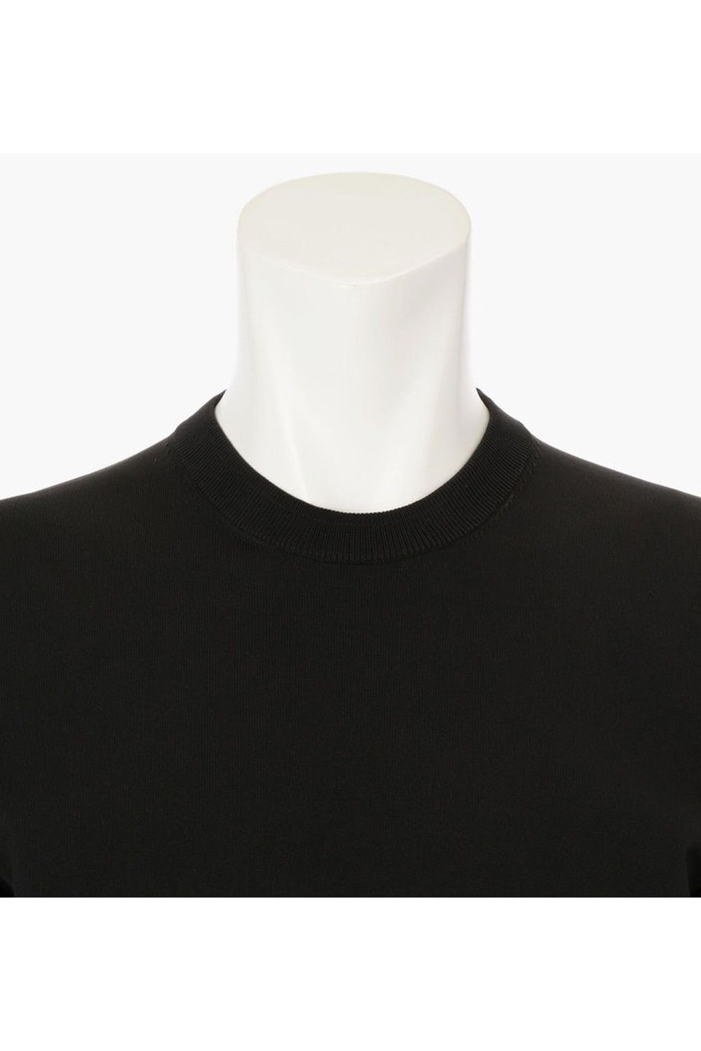 【25AW】 MEN'S WR CREWNECK KNIT / 超撥水糸 袖ワッペン クルーネックニット (ブラック)