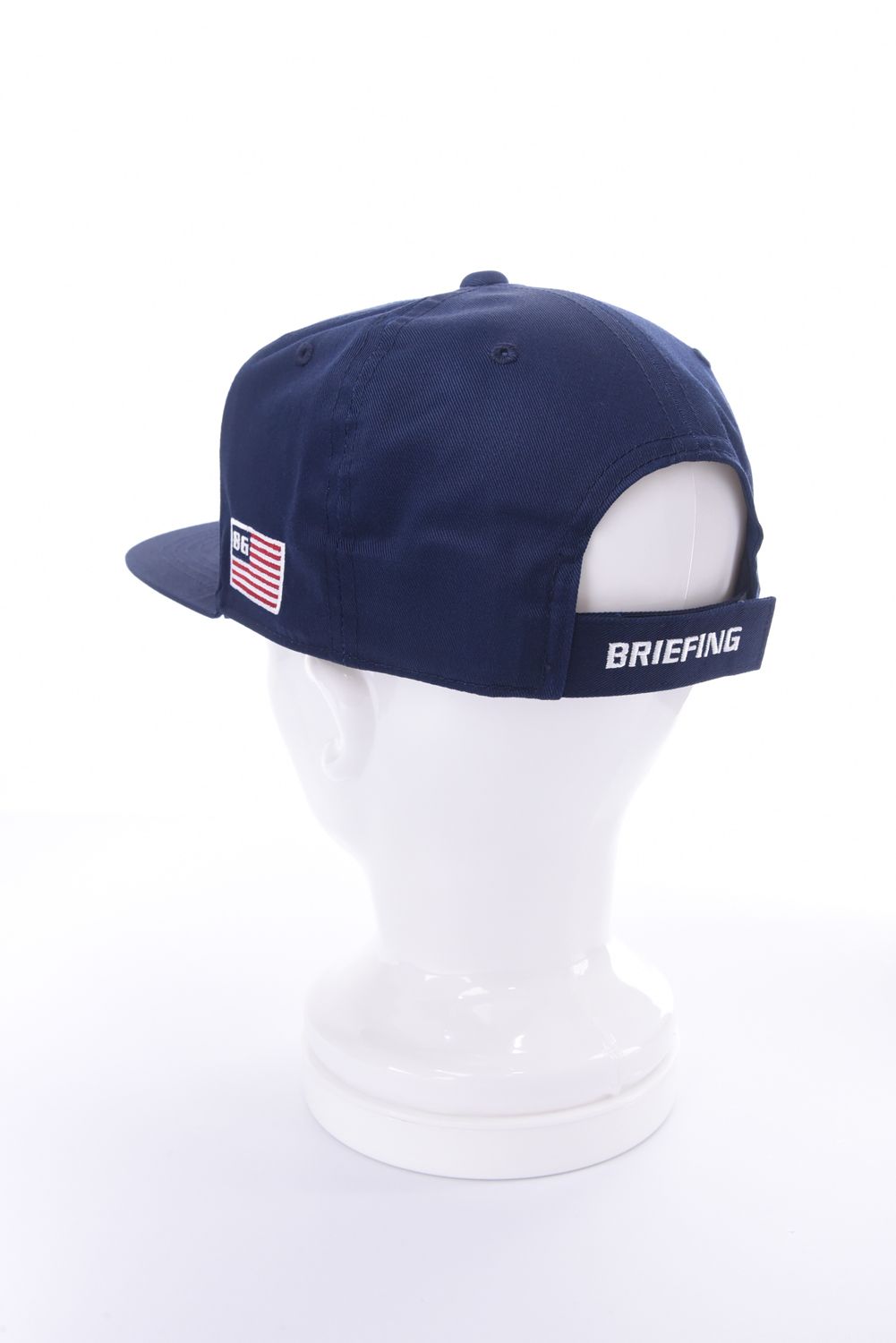【26SS】 MEN’S BASIC FLAT VISOR CAP / ベーシック ブランドロゴ フラットキャップ (ネイビー)