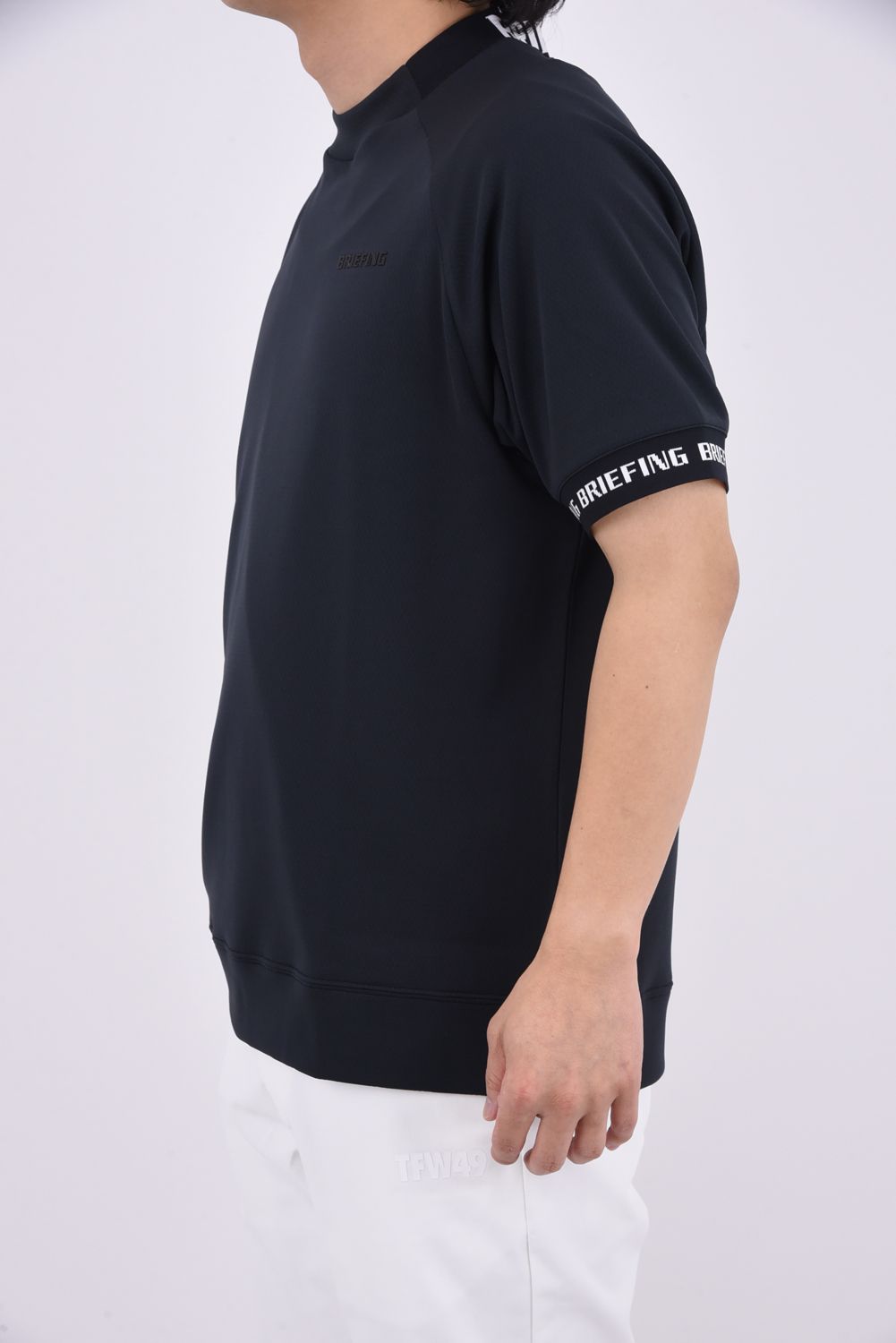 BRIEFING - 【25SS】 MENS NECK LOGO HIGHNECK / 袖口ロゴリブ