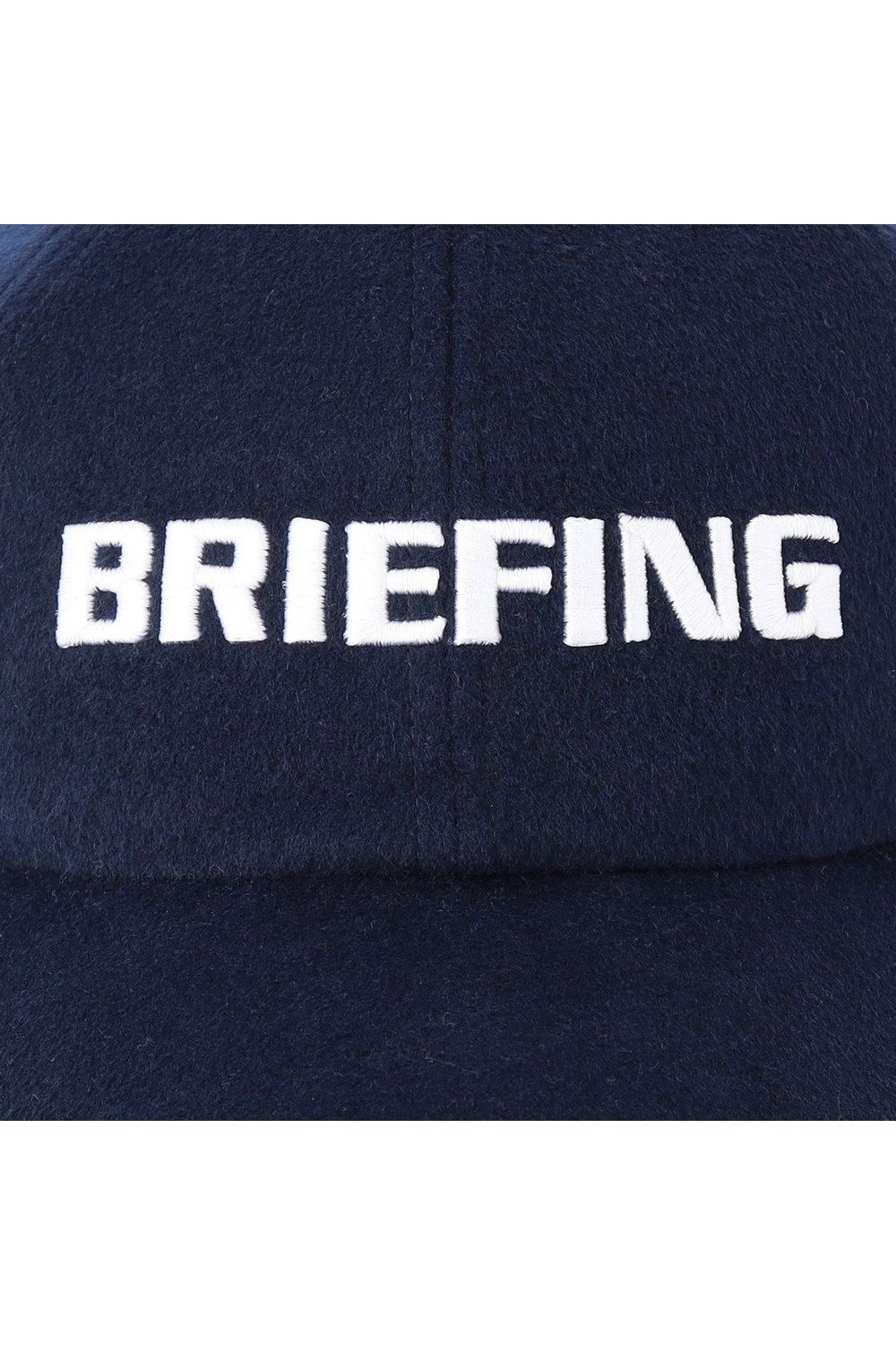 MEN'S WOOL WARM CAP / ウール混 ブランドロゴ ウォームキャップ (ネイビー)
