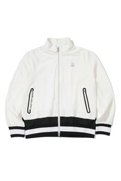 【26SS】【レディース】【T-LINE】 VELOCITY DUAL COLLAR PERFORMANCE JACKET / モノトーン ポリエステルトリコット ハイストレッチジャケット (ホワイト)