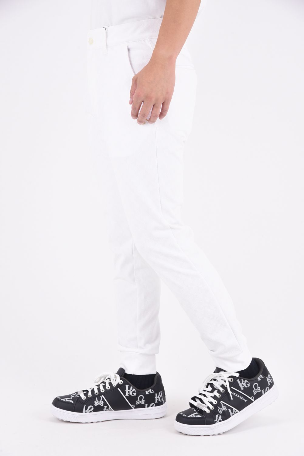 【25AW】 MENS GM JACQUARD JOGGER PANTS / GMジャガード ジョガーパンツ (ホワイト)*