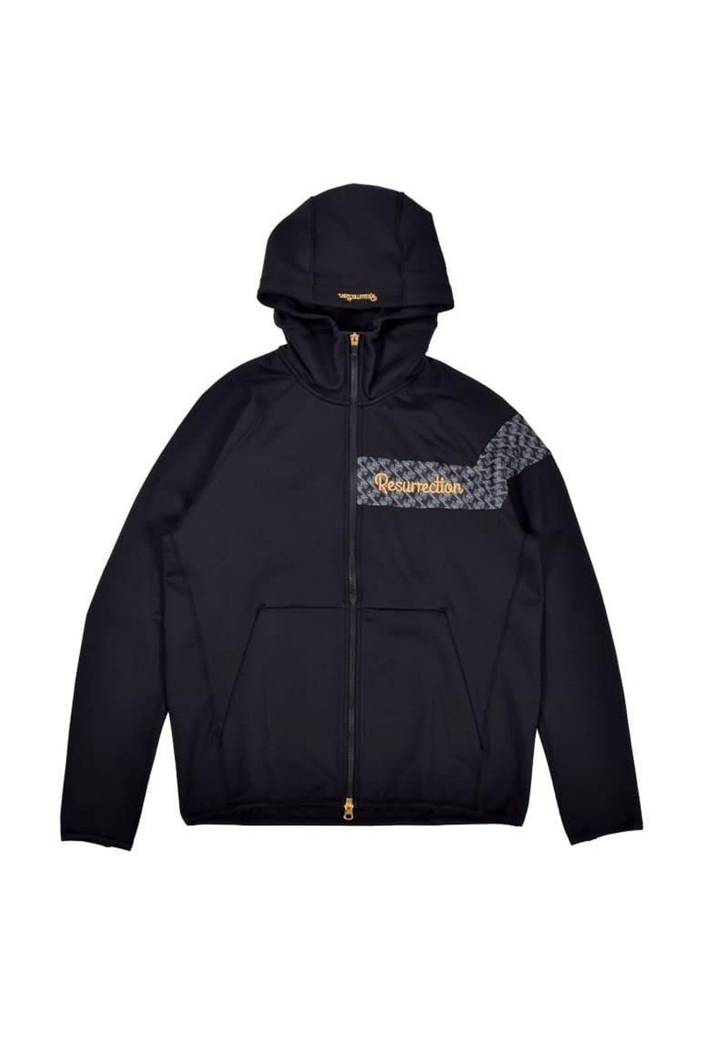 【26SS】 GM ACCENT LINE ZIP UP PARKER / モノトーンシリーズ アクセントライン ジップアップパーカー (ブラック)*