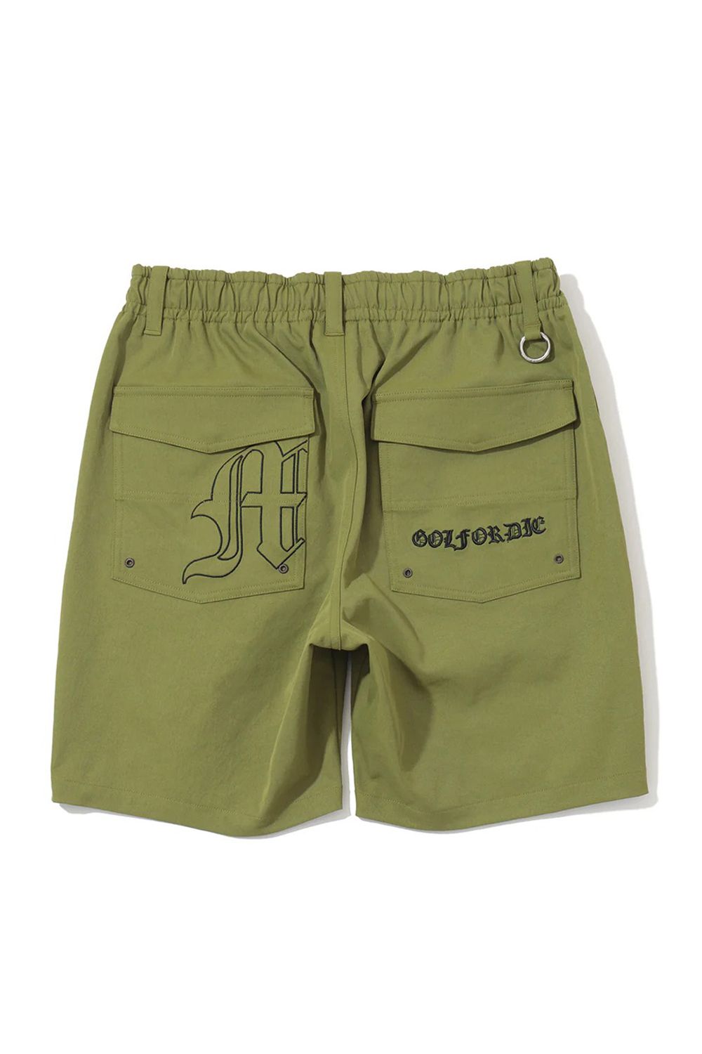 【26SS】 SOVEREIGN UTILITY TWILL SHORTS / ポリエステルツイル ブラックレターフォントロゴ ショートパンツ (グリーン)