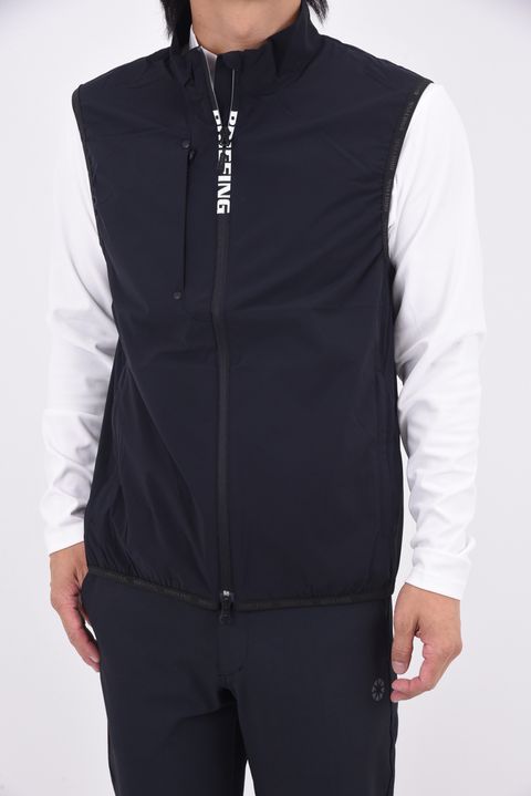 【25AW】 POCKETABLE WIND VEST / ポケッタブル ライトベスト (ブラック)