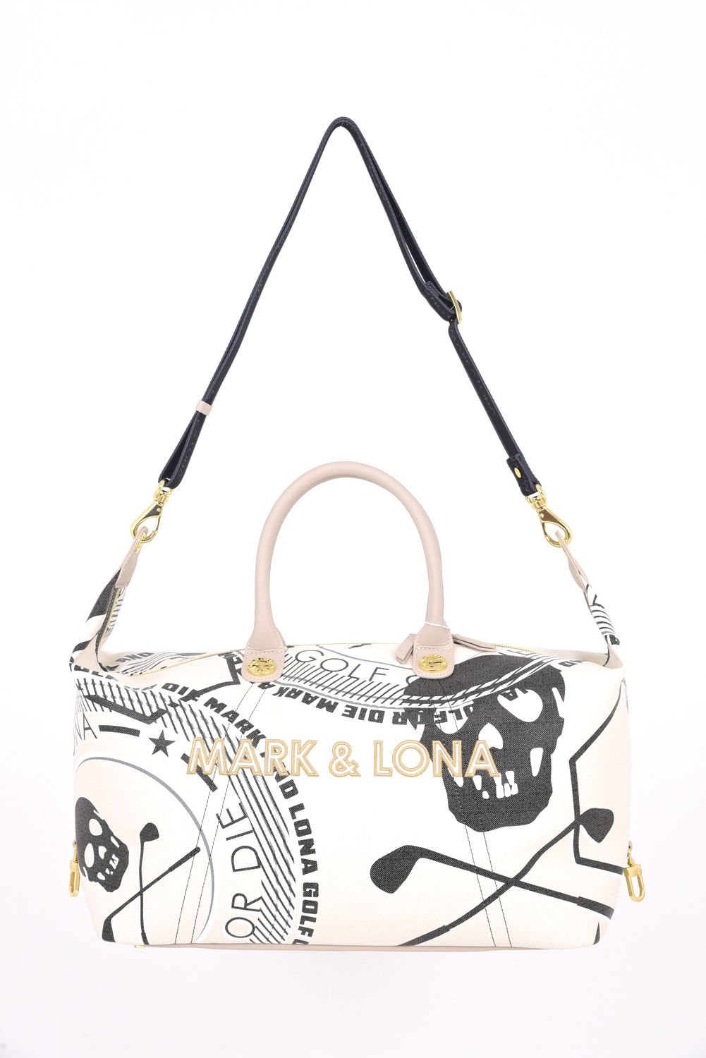 【2026SS 木村拓哉さん着用 VOL.3】 ATLAS CONVERTIBLE BOSTON BAG / アイアンスカル シンセティックレザー 2WAYボストンバッグ (ベージュ)