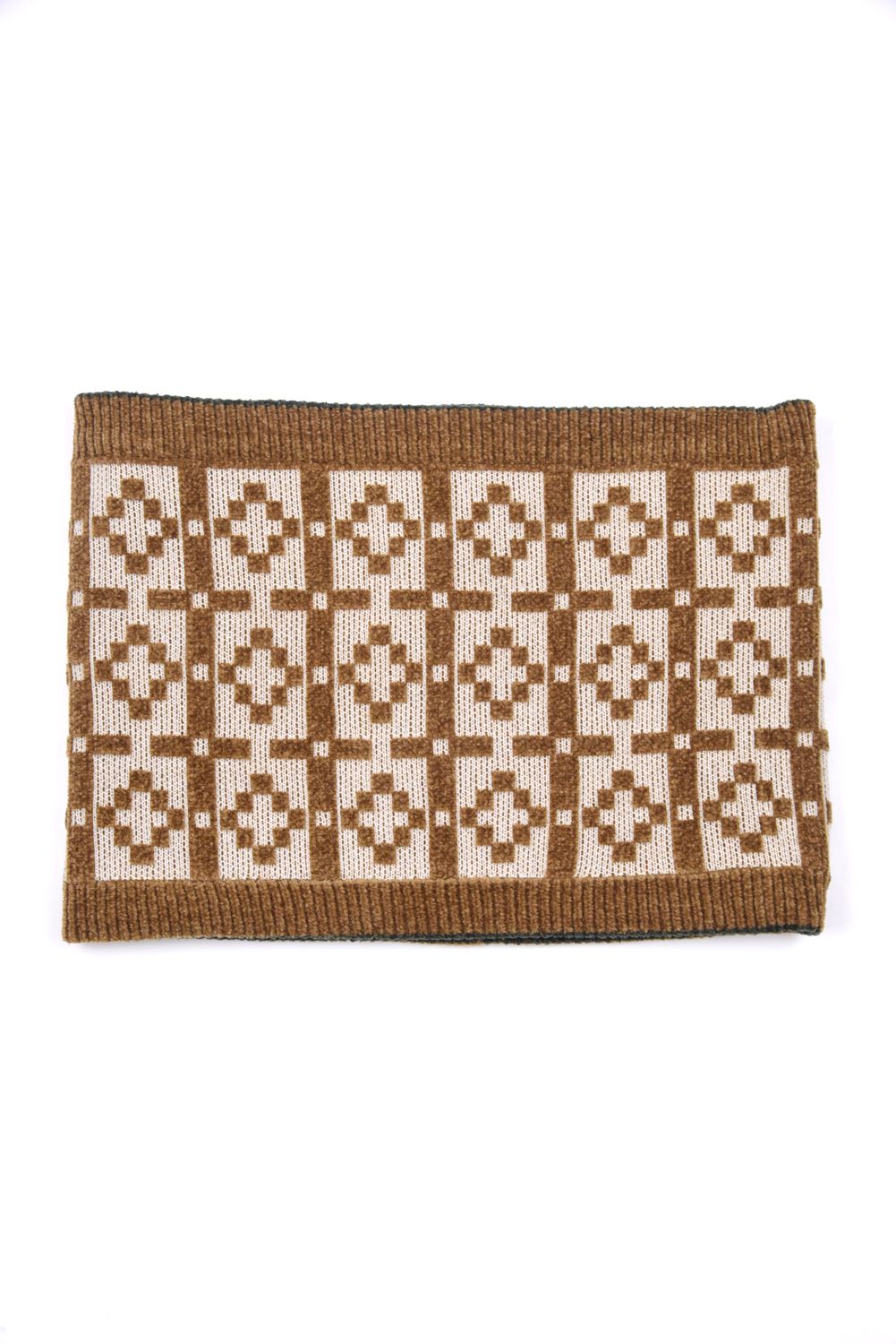 【プレゼント好適品】 REVERSIBLE NECK WARMER / リバーシブル ネックウォーマー (カーキ/キャメル)