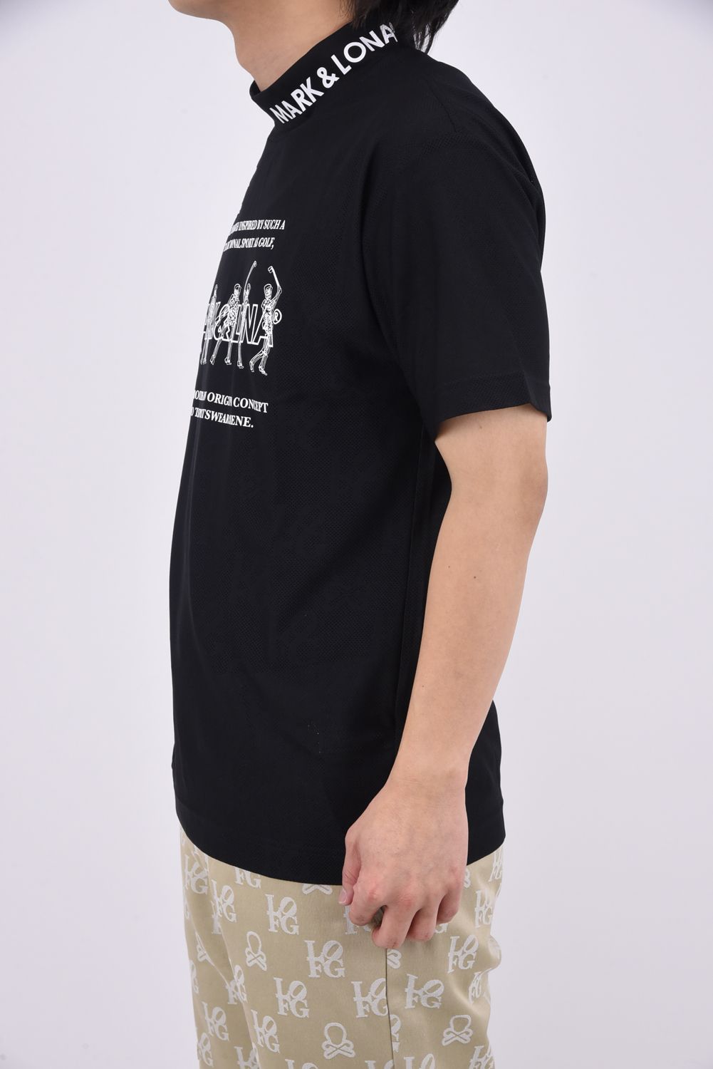 MARK LONA 黒 スカルプリントシャツ MARK & LONA スカルプリント Tシャツ ブラック - メルカリ