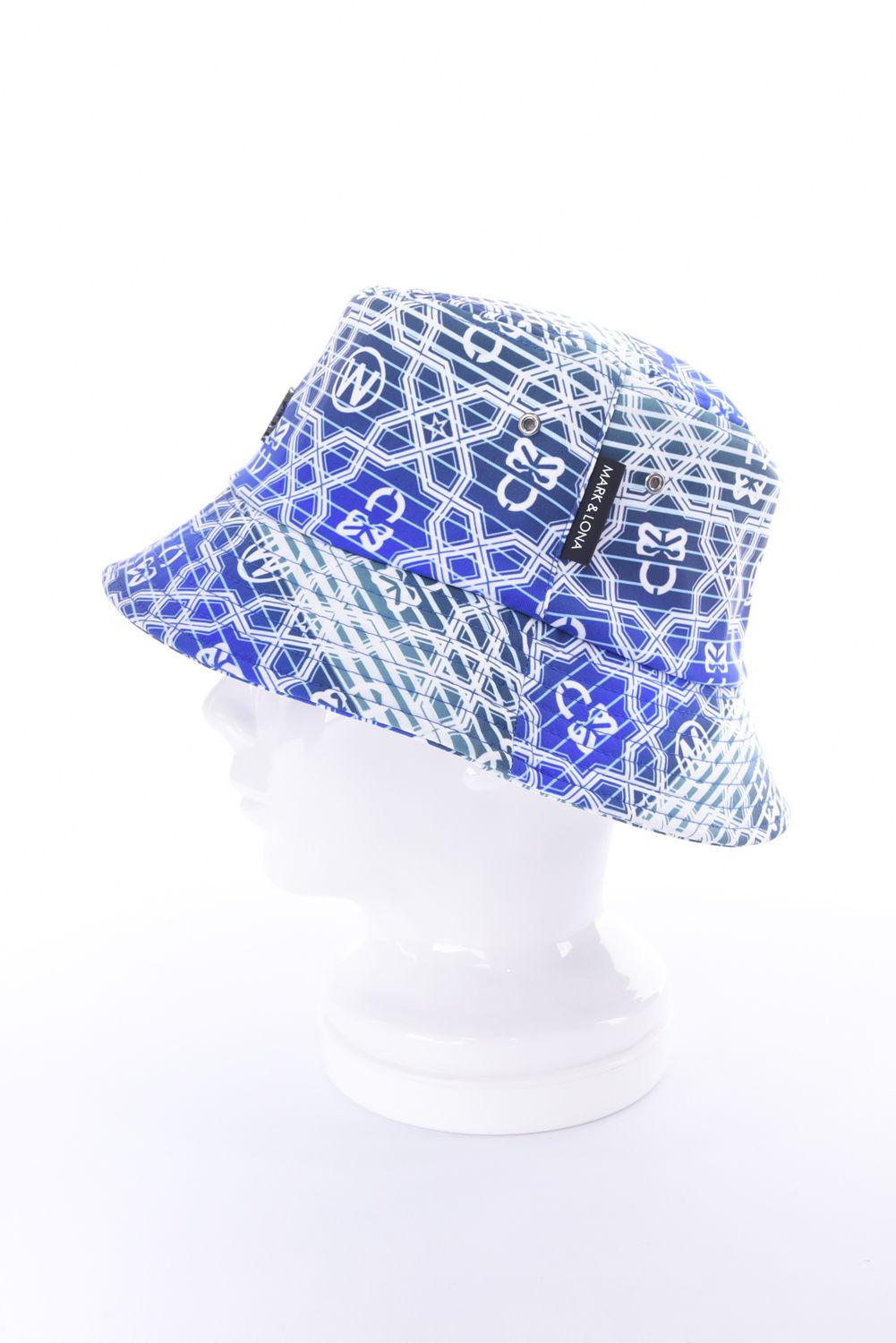 【26SS】 DOMINANT BUCKET HAT / ジオメトリックパターン総柄 バケットハット (ブルー)