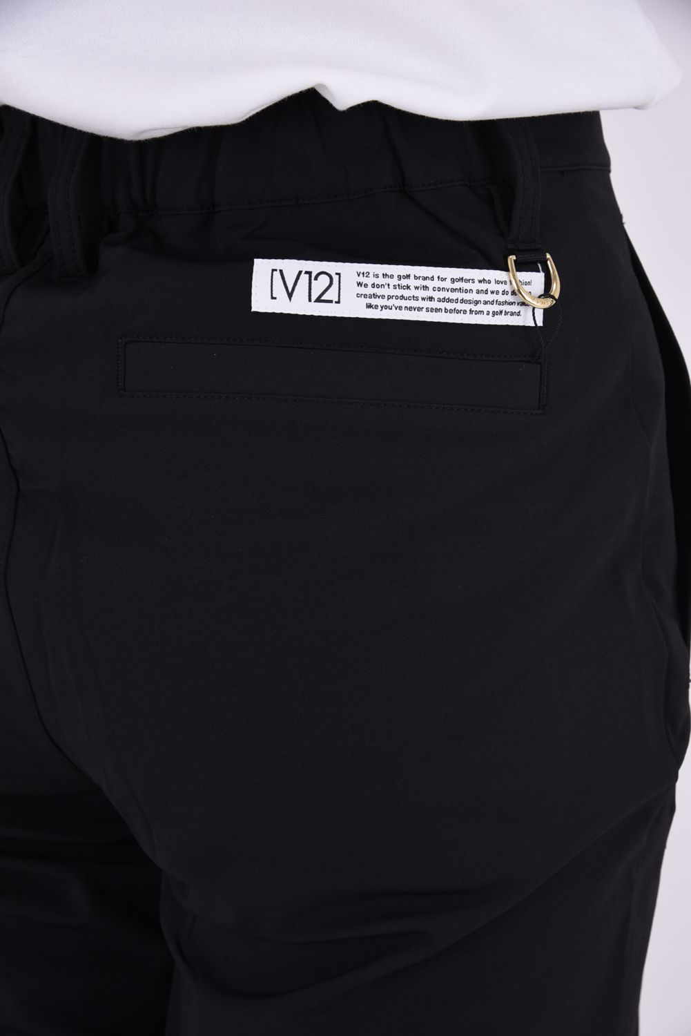 【26AW】 WB PANTS / サイドロゴ ウエストゴム ロングパンツ (ブラック)