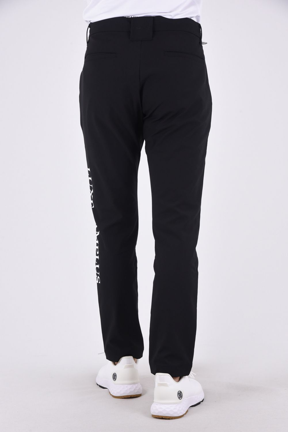 WINDPROOF LOGO SLACKS  / サイドロゴ 裏起毛スラックス ブラック