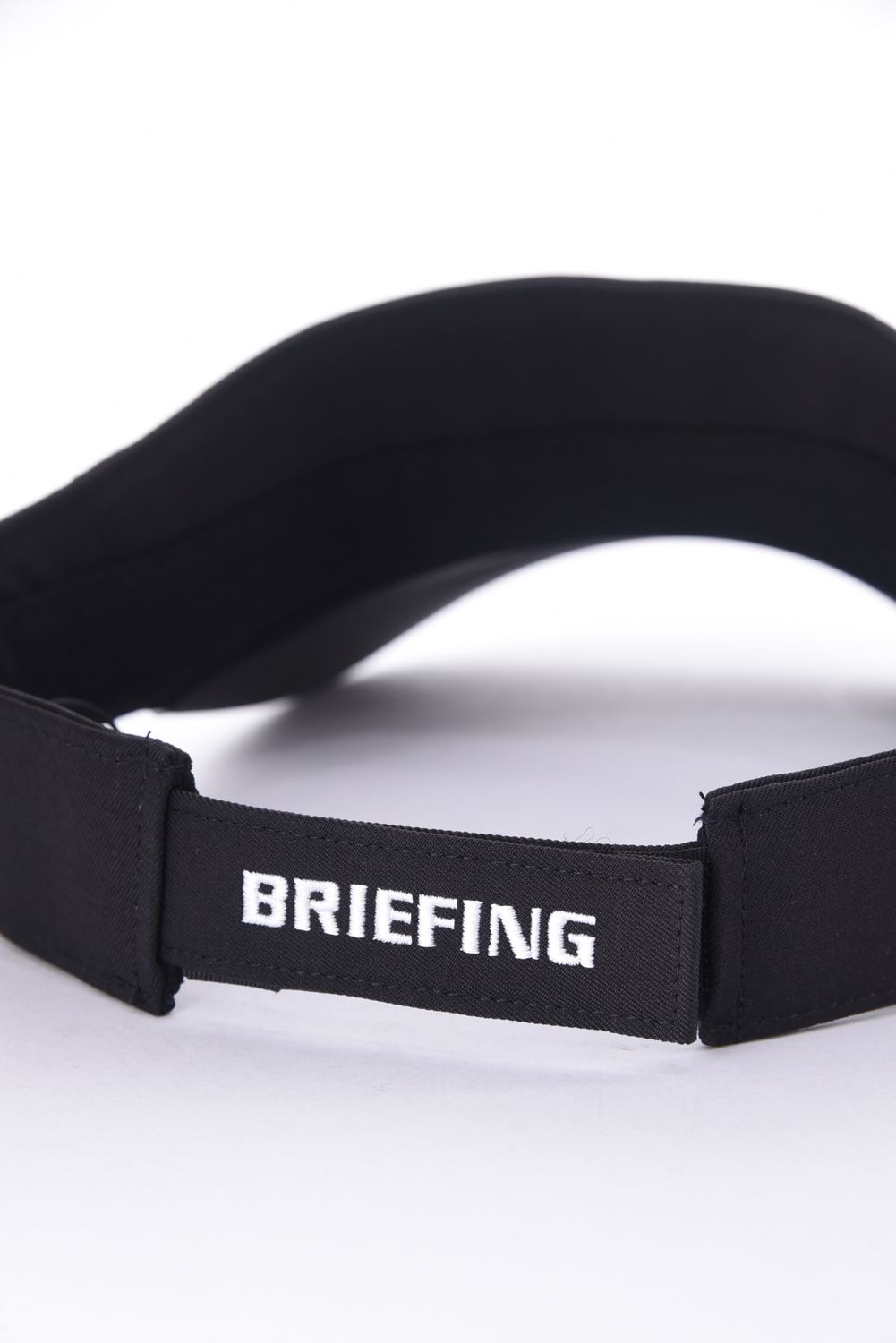 【26SS】 MEN’S ROUND LOGO VISOR / アシンメトリー ラウンドロゴ サンバイザー (ブラック)