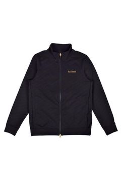 【25AW】【レディース】 JACQUARD STAND COLLAR JACKET / ジャガード スタンド カラージャケット (ブラック)*