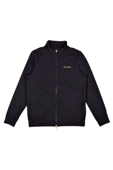【25AW】【レディース】 JACQUARD STAND COLLAR JACKET / ジャガード スタンド カラージャケット (ブラック)*