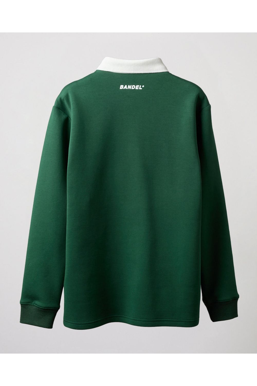 【レディース】 COLOR BLOCK L/S RUGBY POLO / フロントロゴ バイカラー ロングスリーブ ラグビーポロシャツ (グリーン/ホワイト)