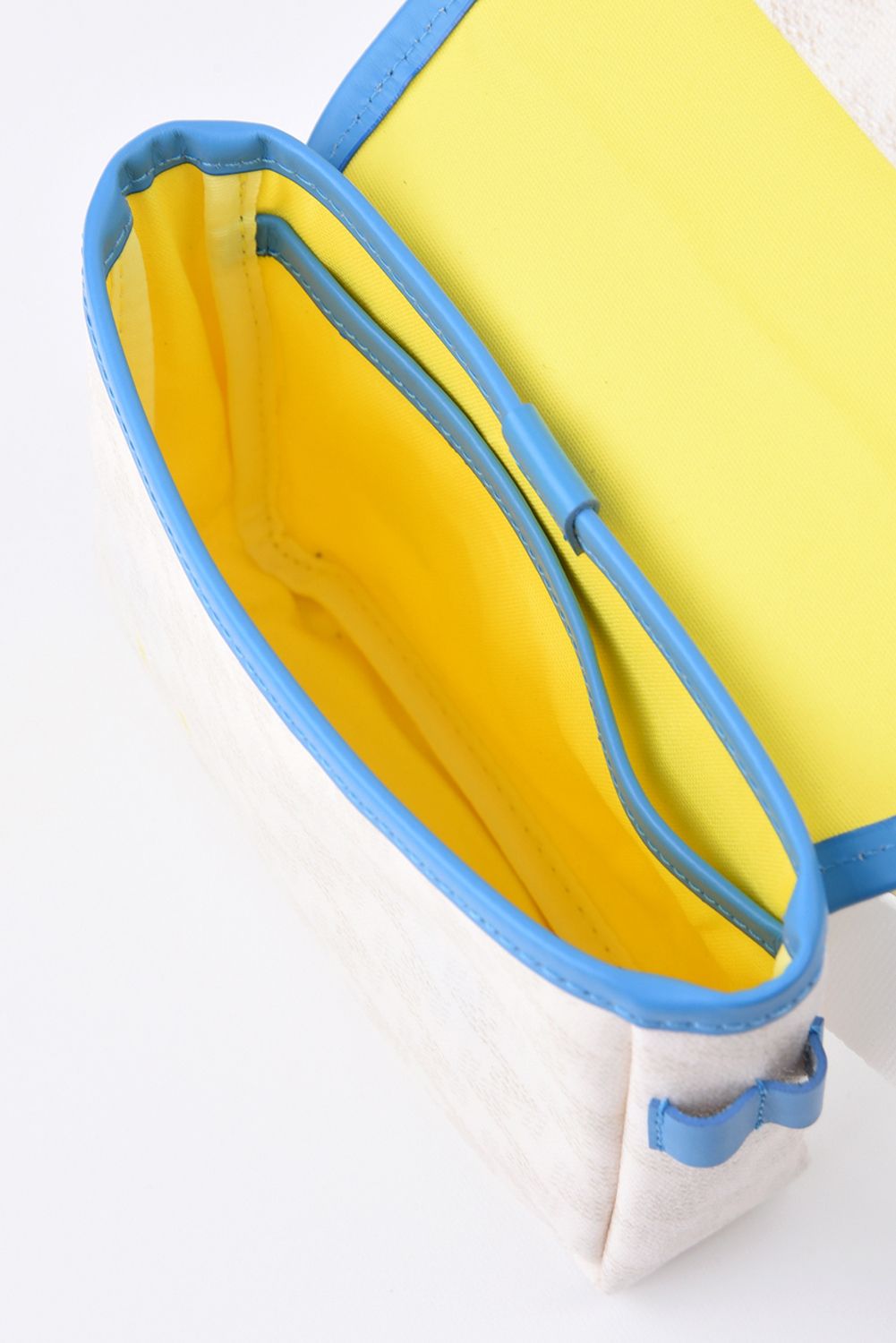 【GOSSIP GOLF別注商品】 Aix (アイクス)  / ブランド オリジナルテキスタイル ウエストポーチ （ウルトラマリン / Hイエローライニング） (4月末入荷予定）