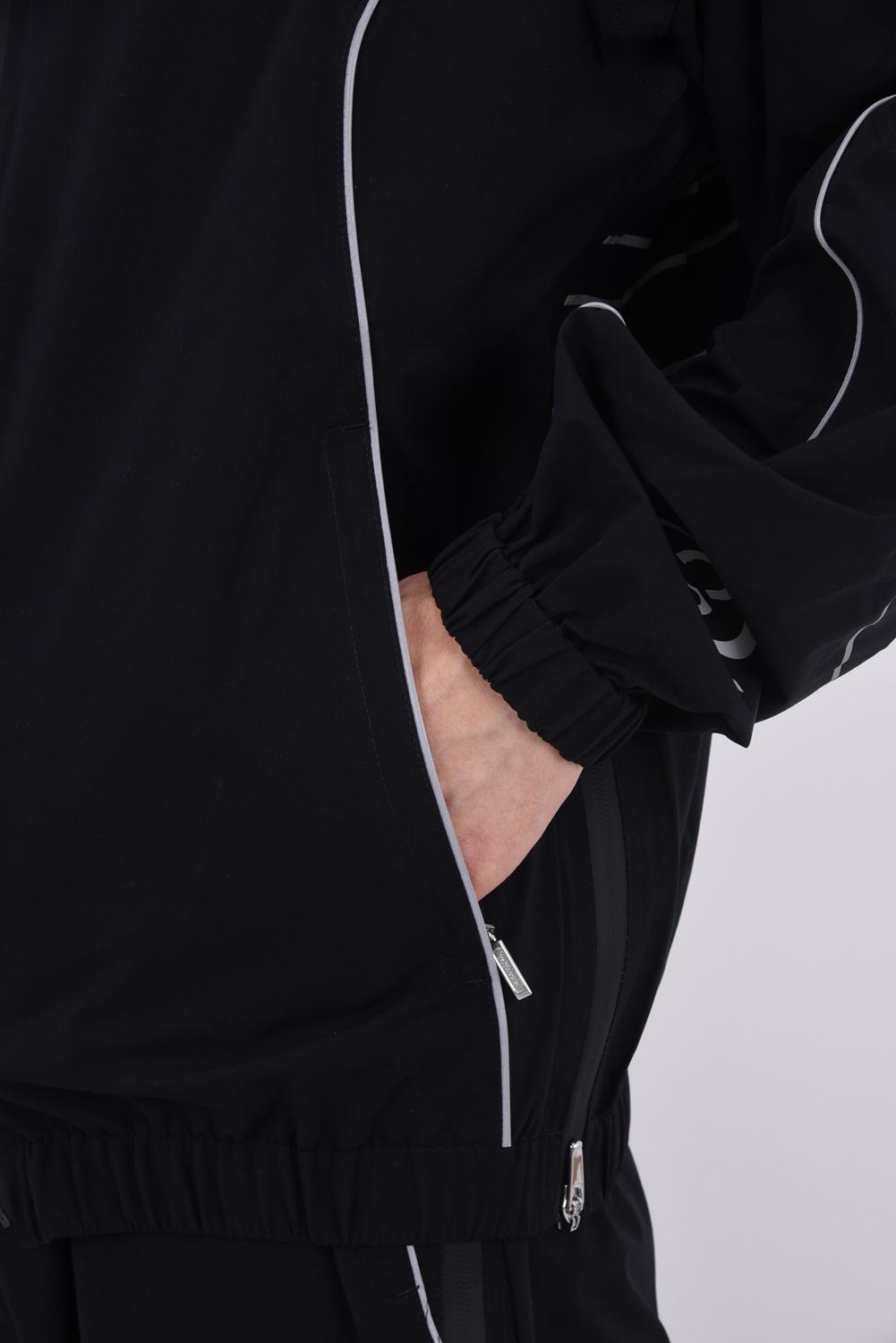 【26SS】 SPINNER PRO FLEX RAIN JACKET / ストレッチナイロンタフタ レインジャケット (薄型ポーチ付き) (ブラック)