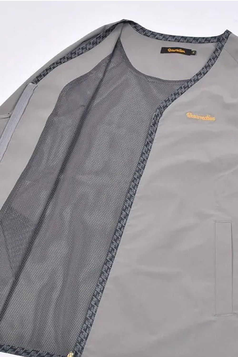 【26AW】 NO COLLAR LIGHT JACKET / ノーカラー ライト ジャケット (グレー)*