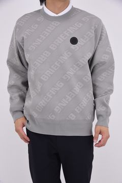 【25AW】 CE MEN'S WR BIAS LOGO CREWNECK KNIT / バイアスロゴジャカード クルーネックニット (グレー)