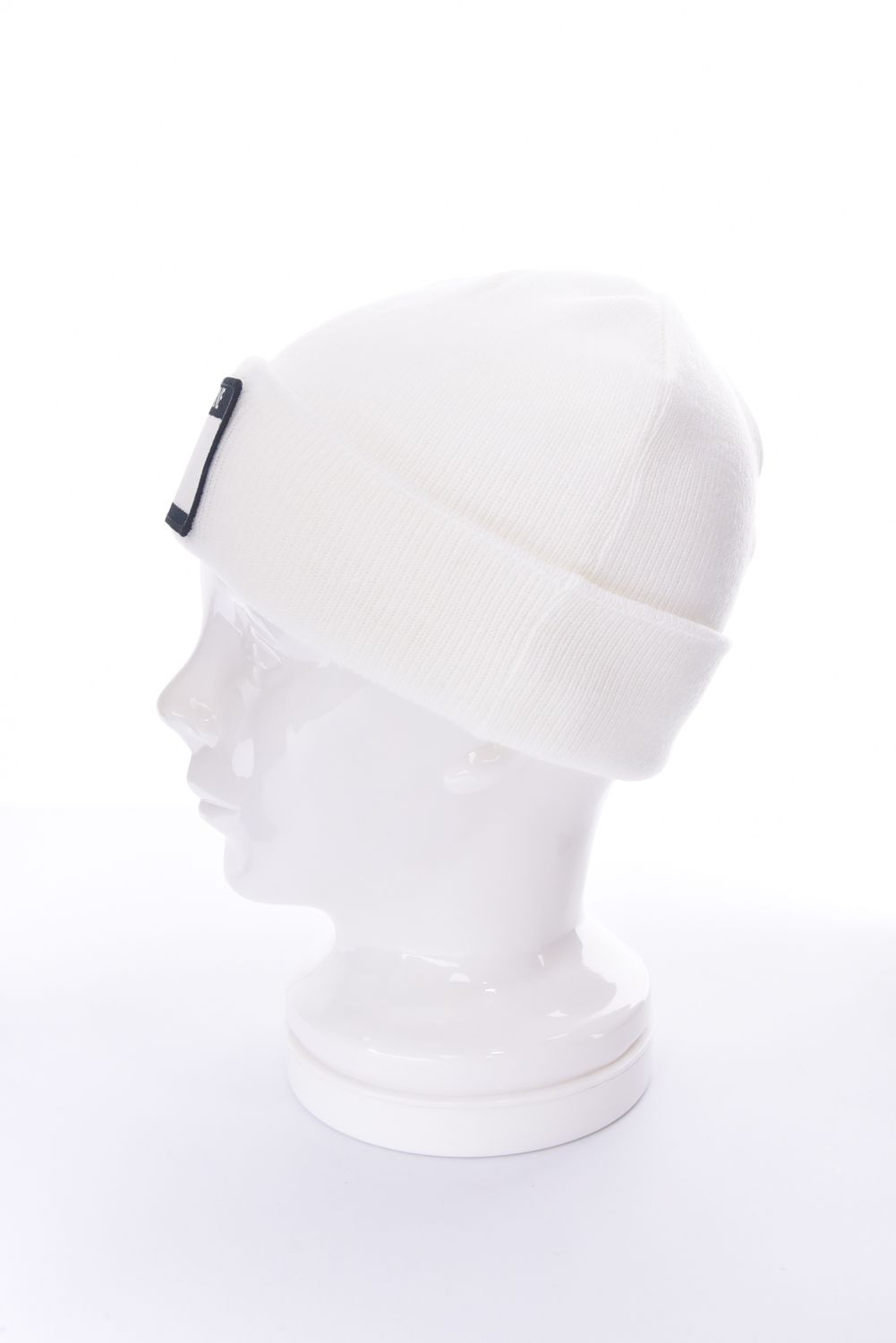 HELLO KNIT CAP / ネームタグワッペン ニットキャップ (ホワイト)