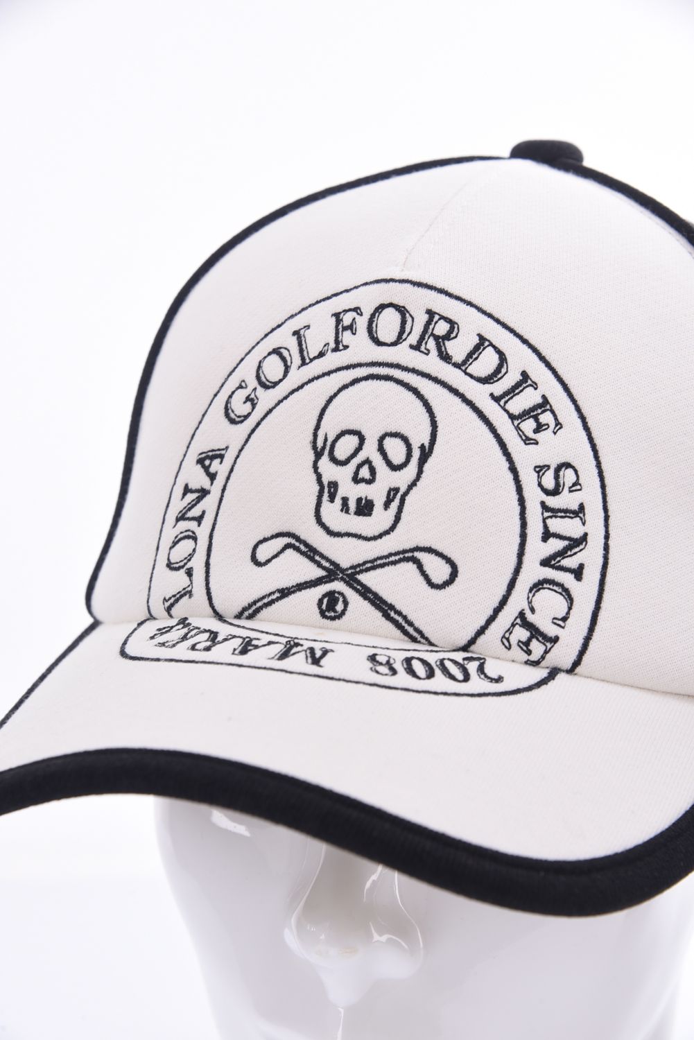 ATLANTIS TRUCKER CAP / ロゴ刺繍 BB メッシュ キャップ (ホワイト）