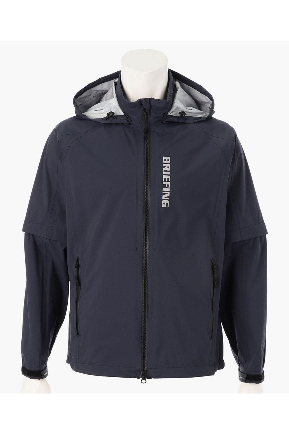 【26SS】 MEN'S WATERPROOF BLOUSON / マイクロリップナイロン 2WAYレインジャケット (ネイビー)