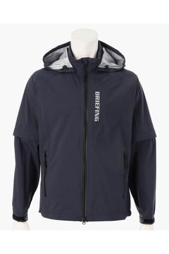 【26SS】 MEN'S WATERPROOF BLOUSON / マイクロリップナイロン 2WAYレインジャケット (ネイビー)
